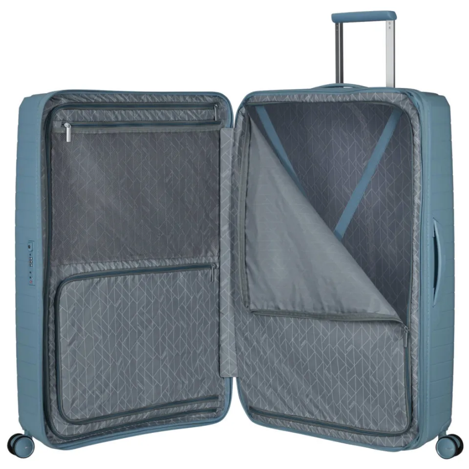 American Tourister Fastforward Spinner 83 EXP koffer blauw, foto 4