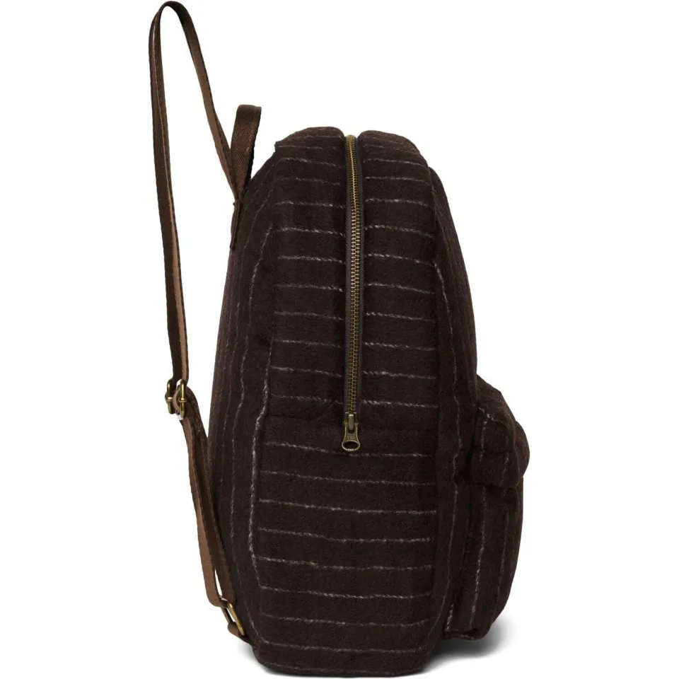 Studio Noos Rugtassen Flannel Chalkstripe Midi Backpack Bruin - One size, foto 5