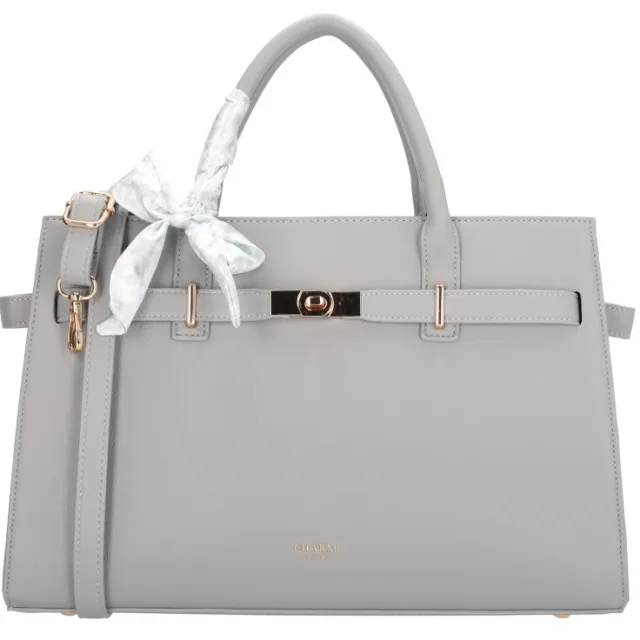 Charm London The Hamptons shopper grijs Licht blauw