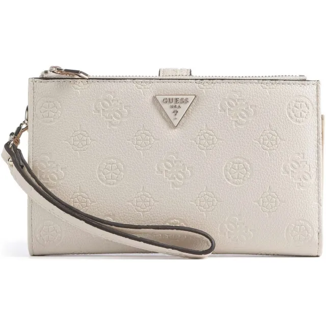 Guess Portemonnee Guess Blake Slg Double Zip Organizer Beige