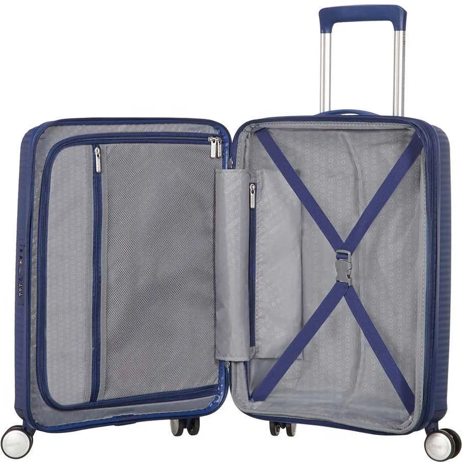American Tourister trolley Soundbox 55 cm. Expandable donkerblauw, foto 5