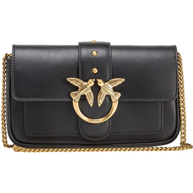 Pinko Schoudertas Pinko POCKET LOVE ONE SIMPLY 100061 A0F1 Zwart