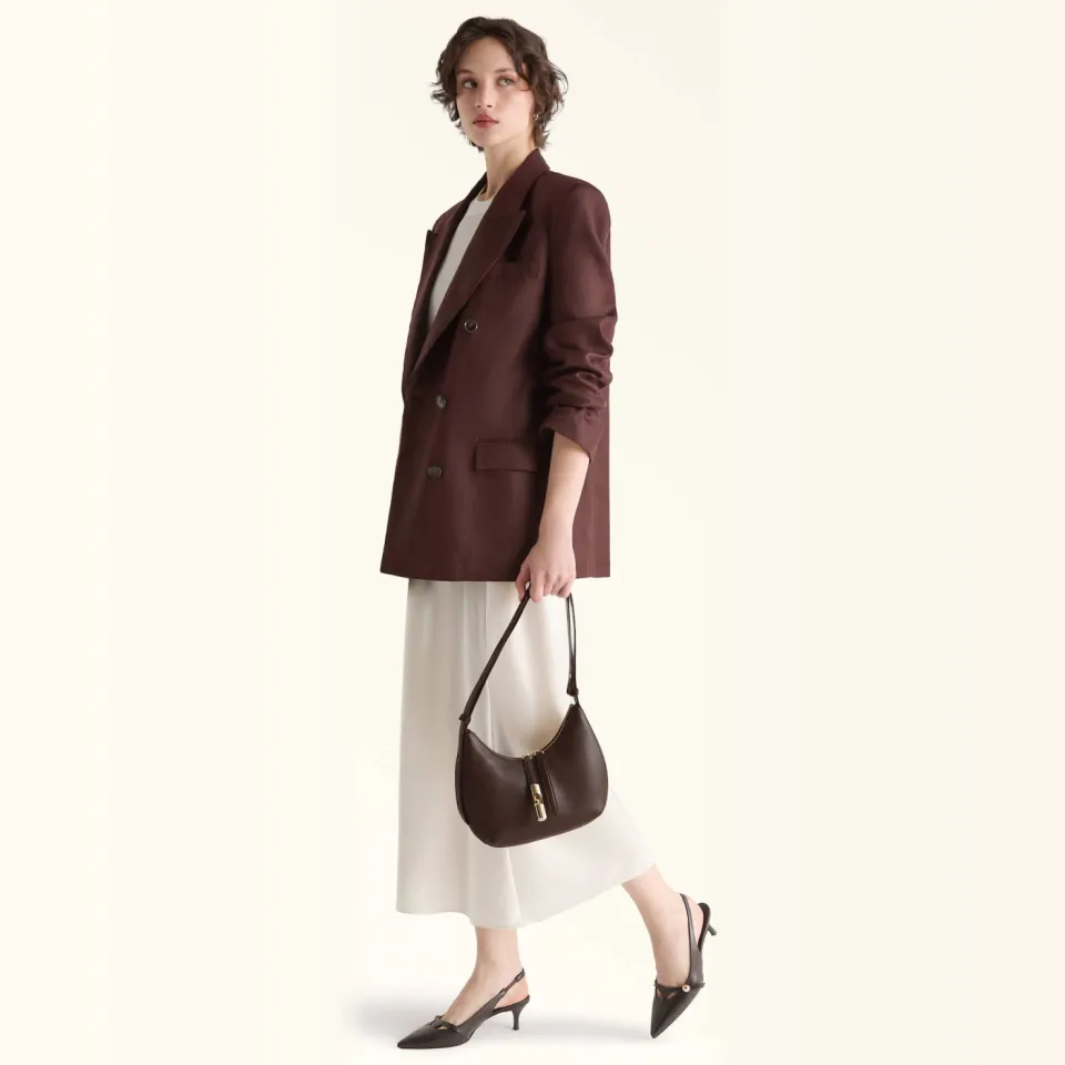 Furla Goccia S schoudertas donkerbruin bruin, foto 5