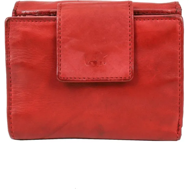 Beardesign Bear Design Jill Portemonnee CL16211 - Red – Van leer – Bear Design Jill CL16211 is een leren portemonnee voor wie meer ruimte wil dan in een klein model, maar geen grote portemonnee zoekt Rood