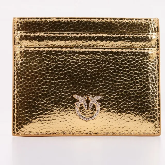 Pinko Simply kaarthouder goud