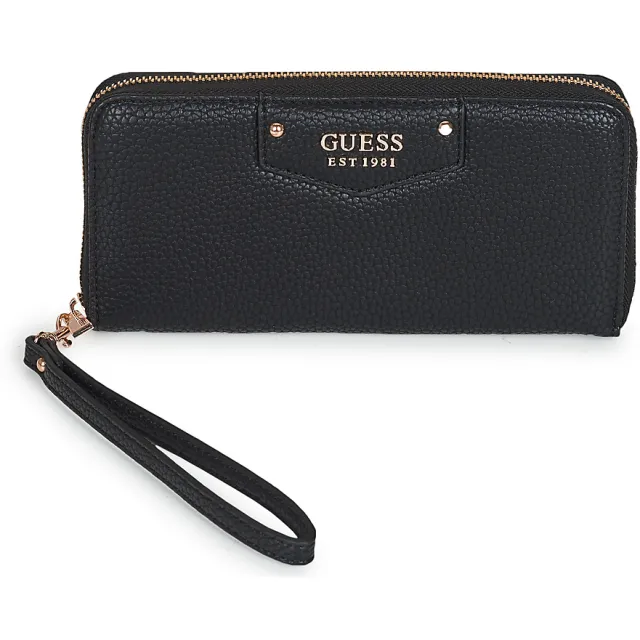 Guess Eco Brenton ritsportemonnee zwart