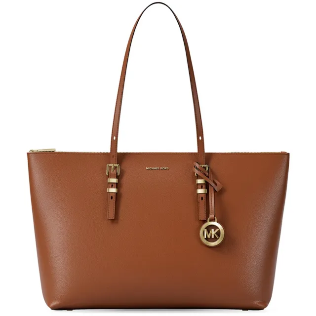 Michael Kors Quinn shopper 15 inch large luggage Lichtbruin