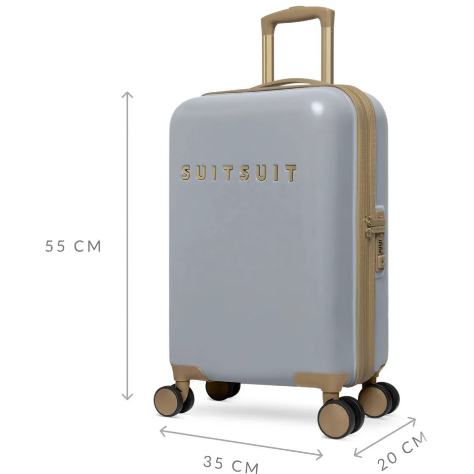 SUITSUIT Fusion handbagage trolley 55 cm Frosted Grey, foto 4