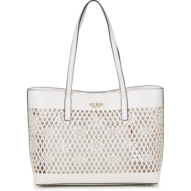 Guess Boodschappentas Guess LETTY 2 IN 1 TOTE Wit