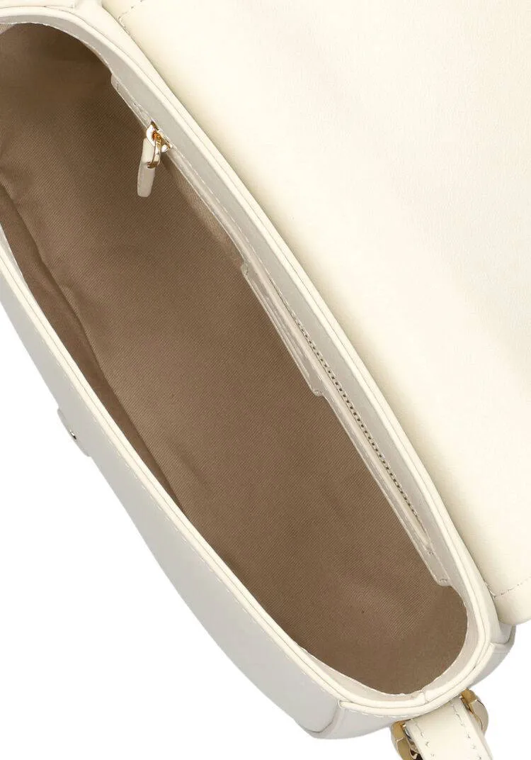 Pinko Saddle Classic schoudertas gebroken wit, foto 4