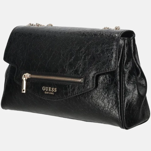 Guess schoudertas Antonia Convertible Xbody Flap Black zwart, foto 2