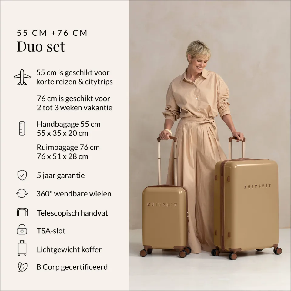 SUITSUIT Fab Seventies kofferset cuban sand, foto 4