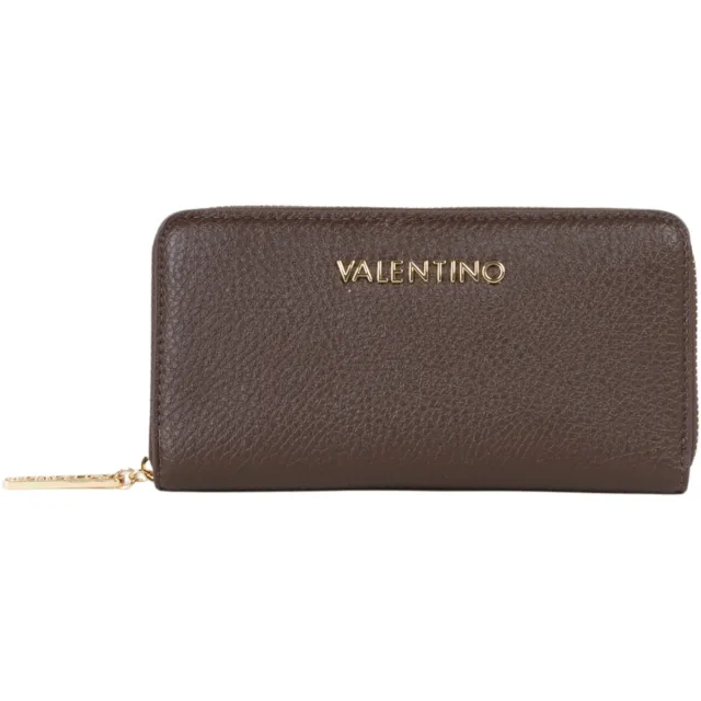 Valentino Bags Maury zip-around portemonnee donkerbruin