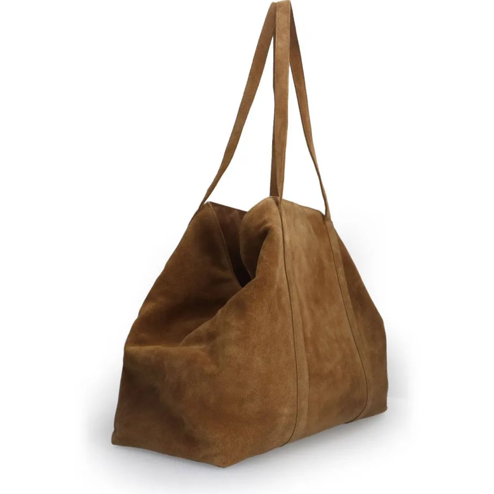 Manfield suède shopper cognac, foto 3