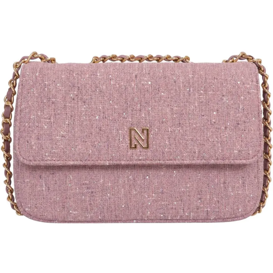 Nikkie Ann Shiny schoudertas lichtroze