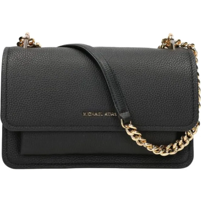 Michael Kors Claire Kleine Schoudertas Dames - Leer - Zwart