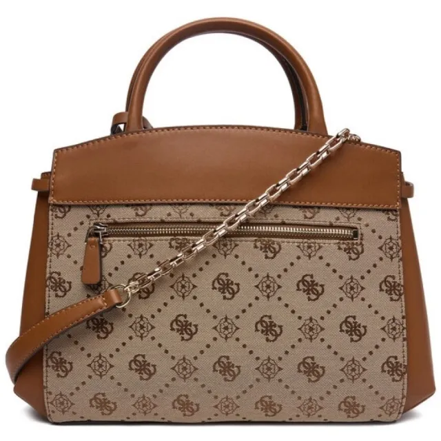 Handtas Guess Melinda Logo Tri Comp beige