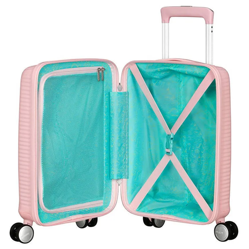 American Tourister Soundbox Mini spinner lichtroze, foto 3