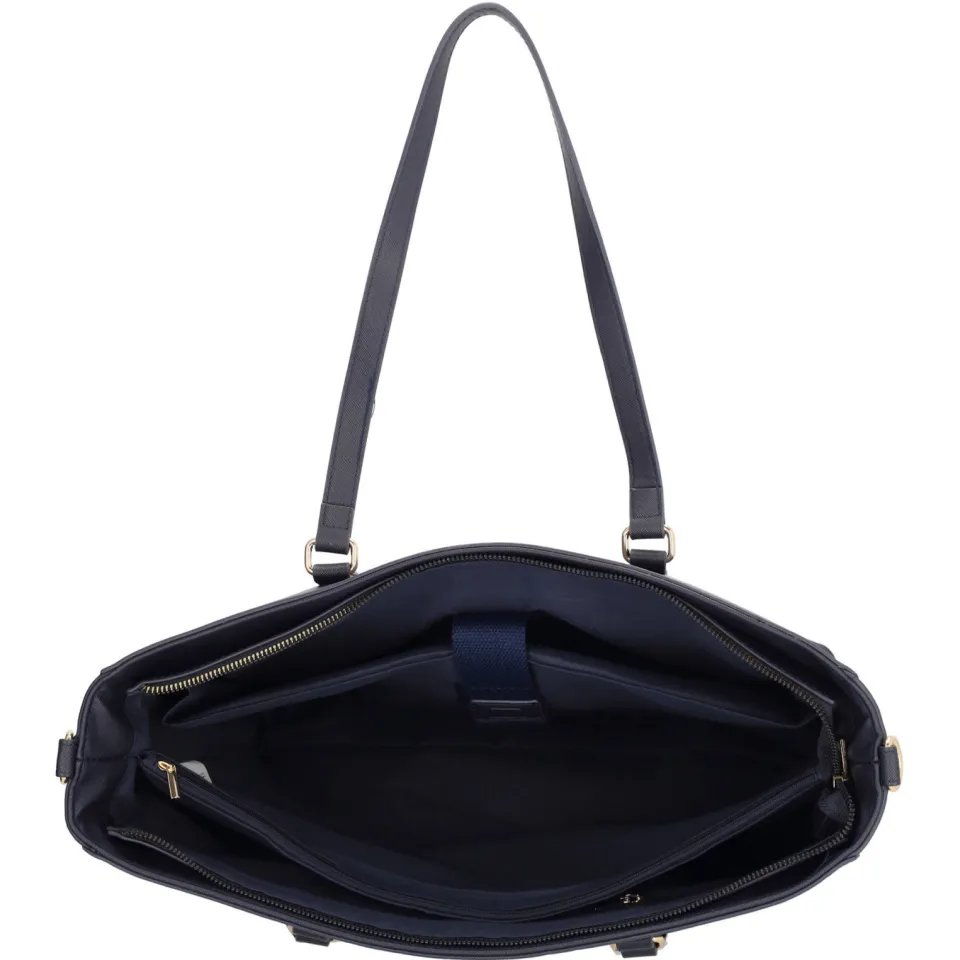 Charm London Birmingham shopper 15,6 inch laptopvak donkerblauw, foto 4