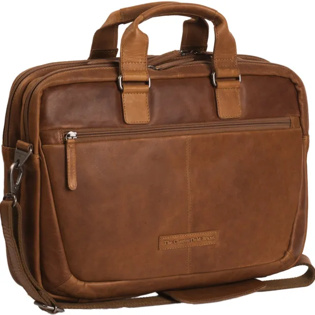 The Chesterfield Brand Seth - Leren Laptoptas - Cognac