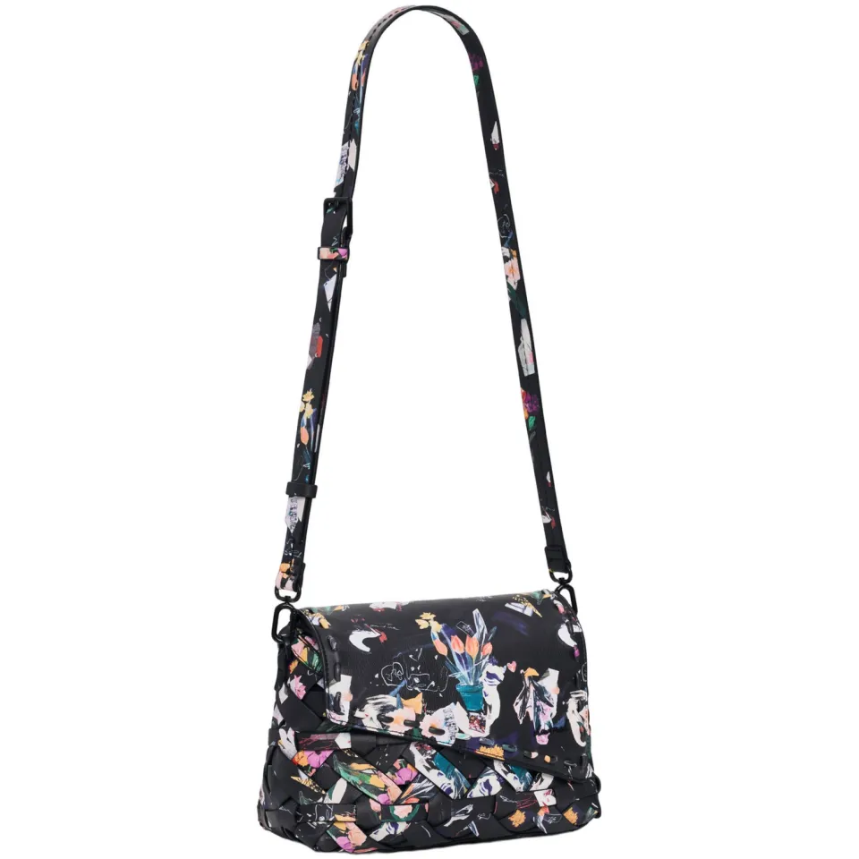 Desigual crossbody tas met print zwart