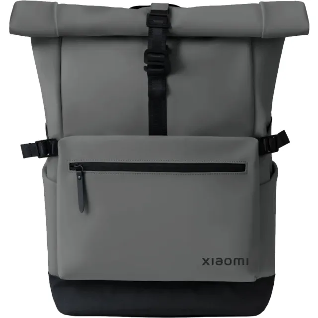 Xiaomi Roll Top Casual Backpack 23L – Waterafstotende Rugzak met Rolsluiting, Laptopvak tot 15,6 inch, Uitbreidbare Capaciteit, Ergonomische Rug en Minimalistisch Design – Grijs