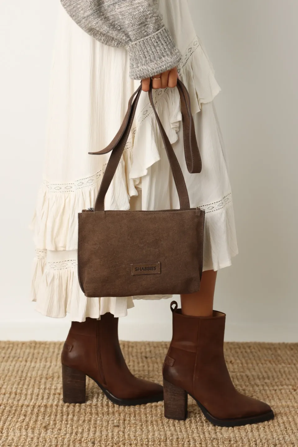 Shabbies Amsterdam Festival Big crossbody tas taupe, foto 7