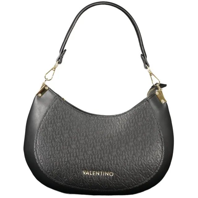 Valentino Mario Valentino Zwarte Polyurethaan Dameshandtas Nero
