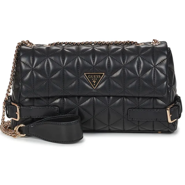 Guess Schoudertas Guess PAISLEIGH CNVRTBLE XBODY FLAP Zwart