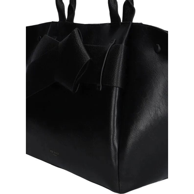 Ted Baker Sophian Knot Bow shopper zwart, foto 4
