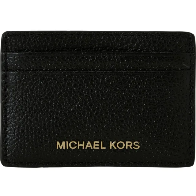 MICHAEL Michael Kors Michael Kors leren pasjeshouder Jet Set zwart
