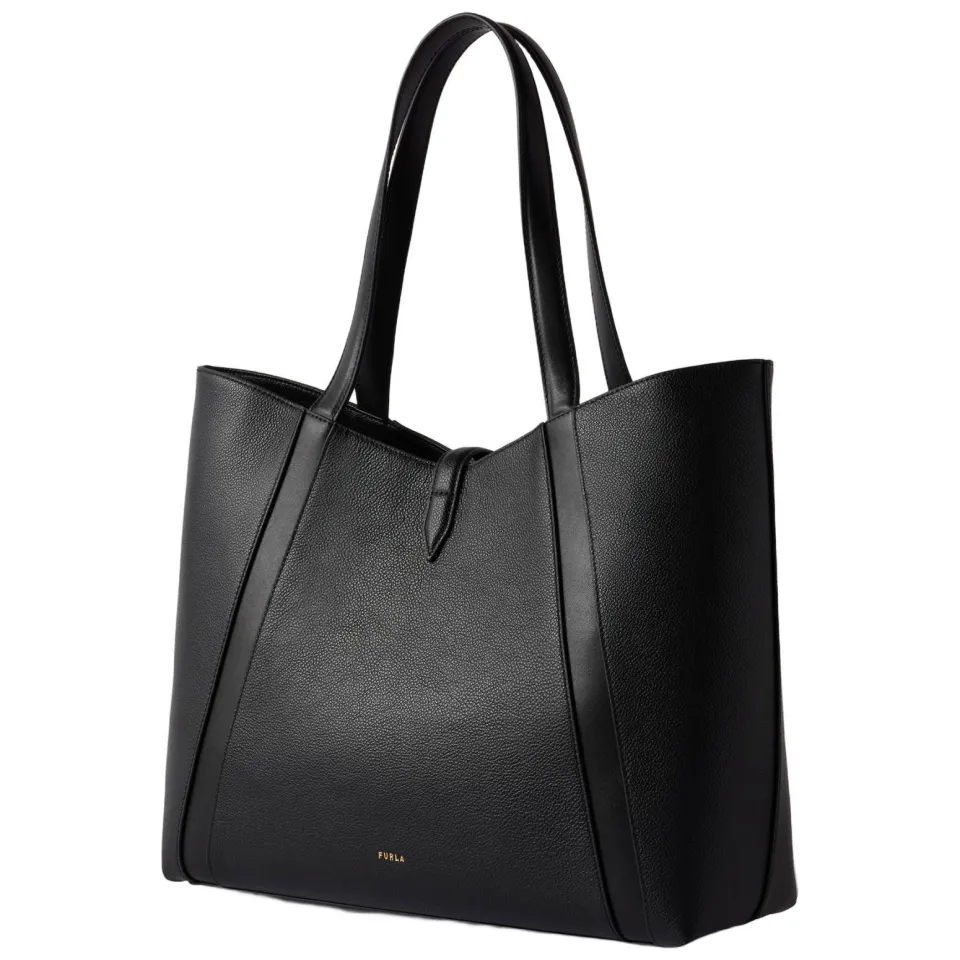 Furla Goccia L leren shopper zwart, foto 3