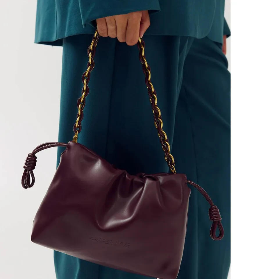 Harper & Yve Borris crossbody tas bordeauxrood, foto 4