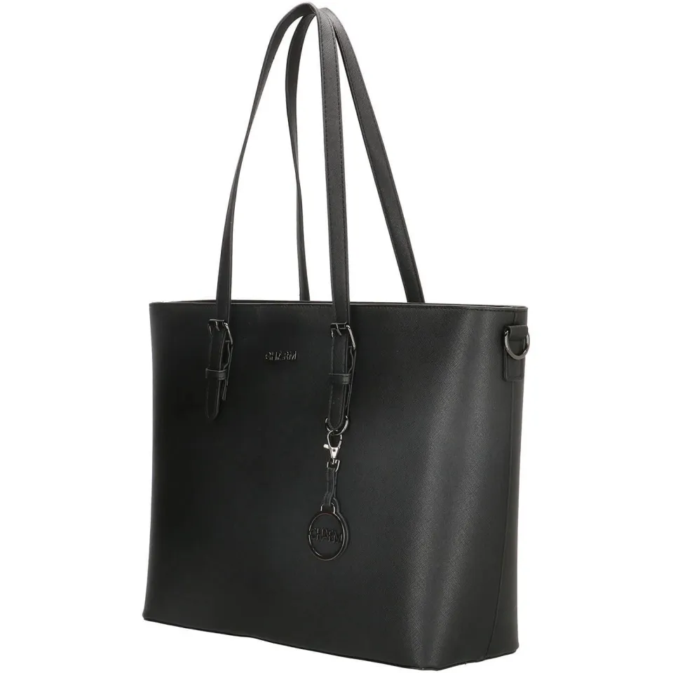 Charm London Birmingham shopper 15,6 inch laptopvak zwart, foto 2