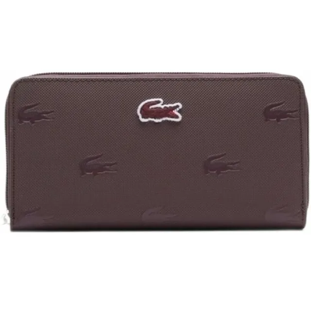 Lacoste Zip Wallet portemonnee bruin