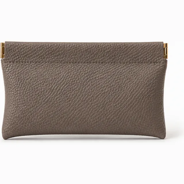 LGT JWLS zelfsluitende mini portemonnee taupe breed model Taupe/Goud