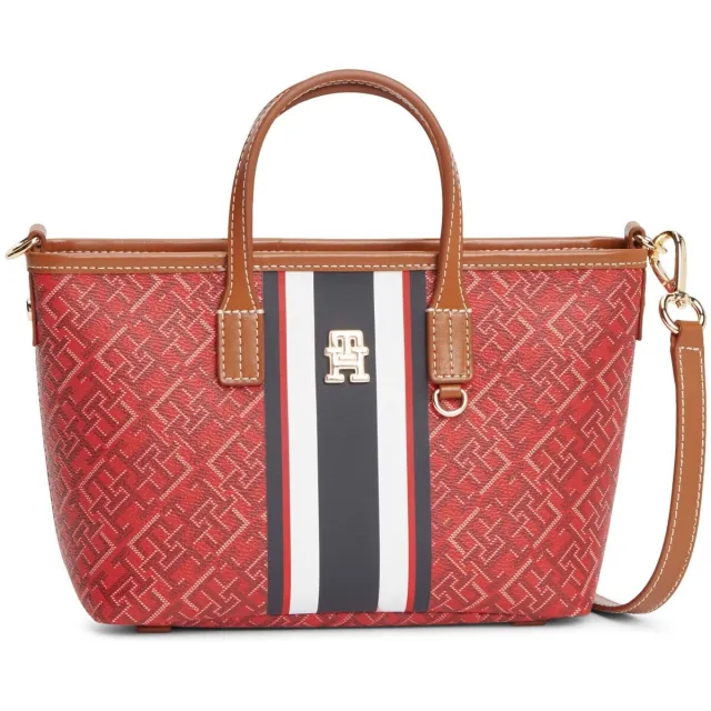 Tommy Hilfiger Th Monoplay Mini Tote Stripe Le rood