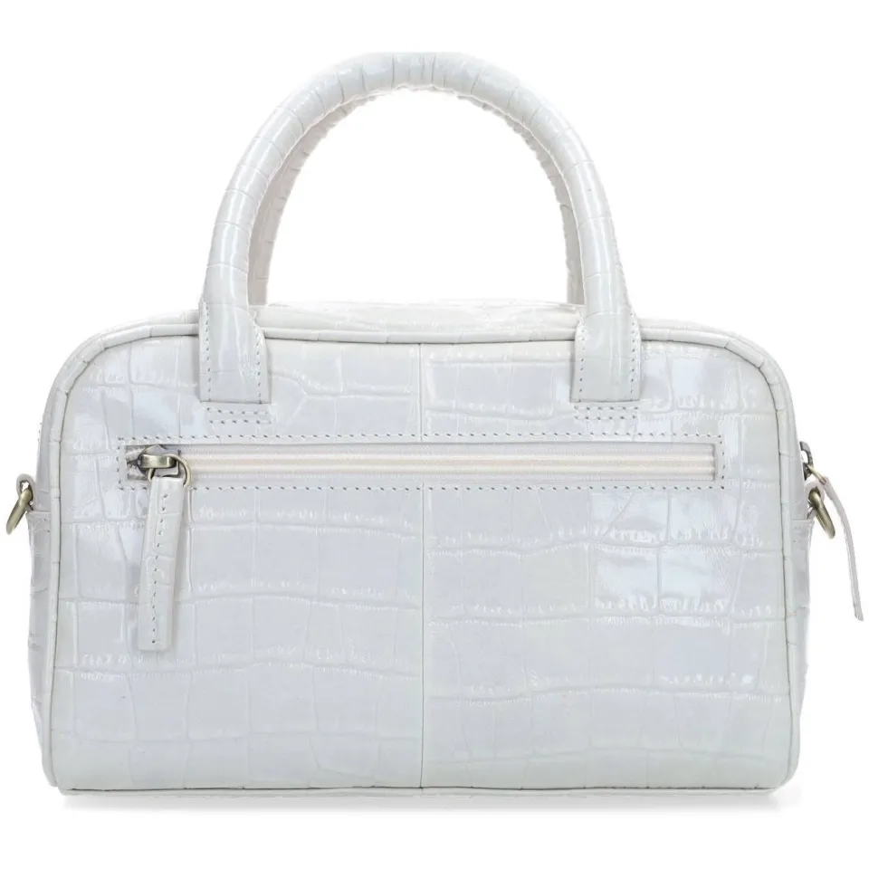 Manfield lakleren handtas wit, foto 2