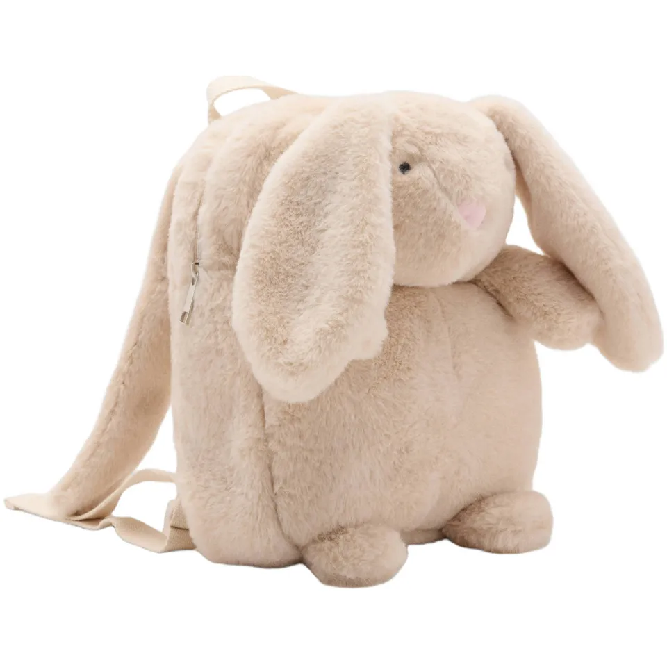 Mango Kids kinderrugzak beige konijn, foto 3