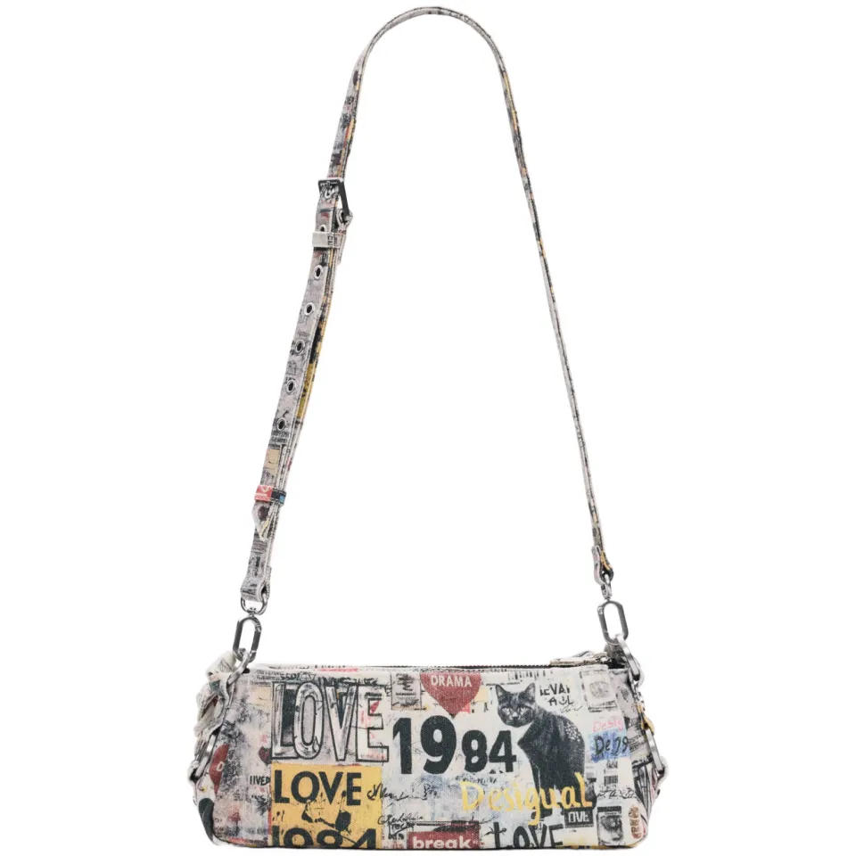 Desigual schoudertas met print multi