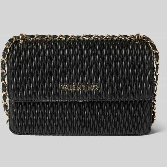 Valentino Crosbodytas met labelapplicatie, model 'FREQUENCY' zwart, foto 2