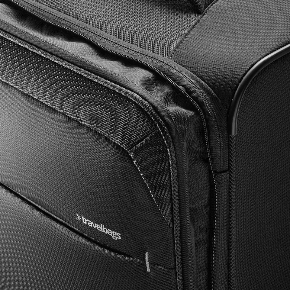 Travelbags The Base Soft trolley 68 cm zwart, foto 4