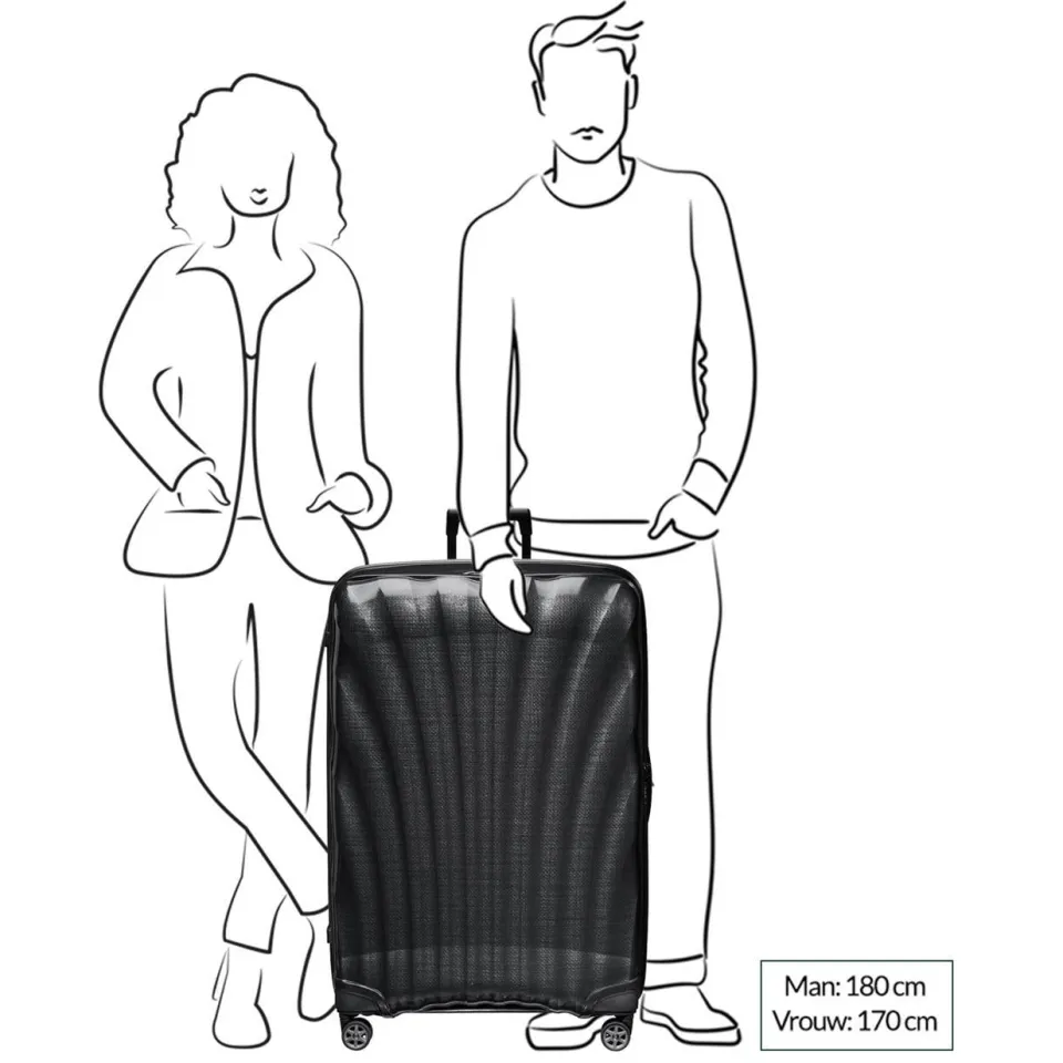 Samsonite C-Lite trolley 86 cm wit, foto 3
