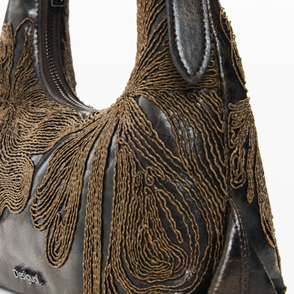 Desigual Mistral Busan schoudertas donkerbruin bruin, foto 7