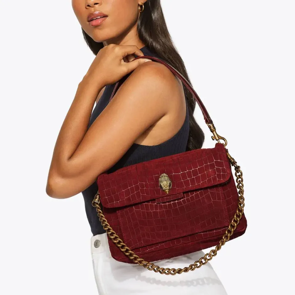 Kurt Geiger Celia schoudertas bordeauxrood, foto 6