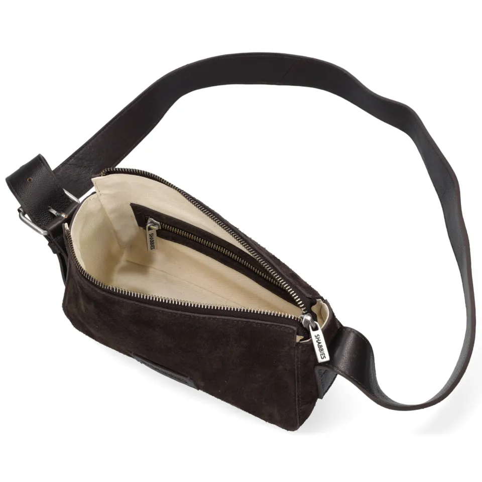 Shabbies Amsterdam VENICE Shoulderbag Pony Leather Dark Brown, foto 6