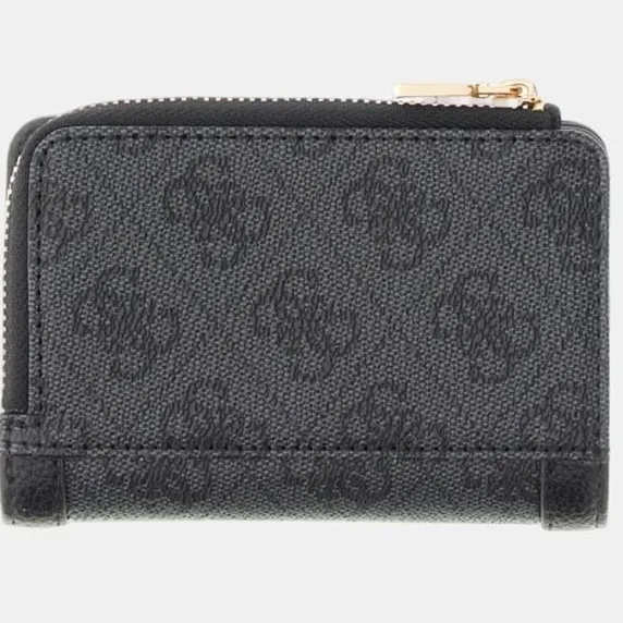Guess Portemonnee Guess Lindsey Slg Zip Arnd Card Case Zwart