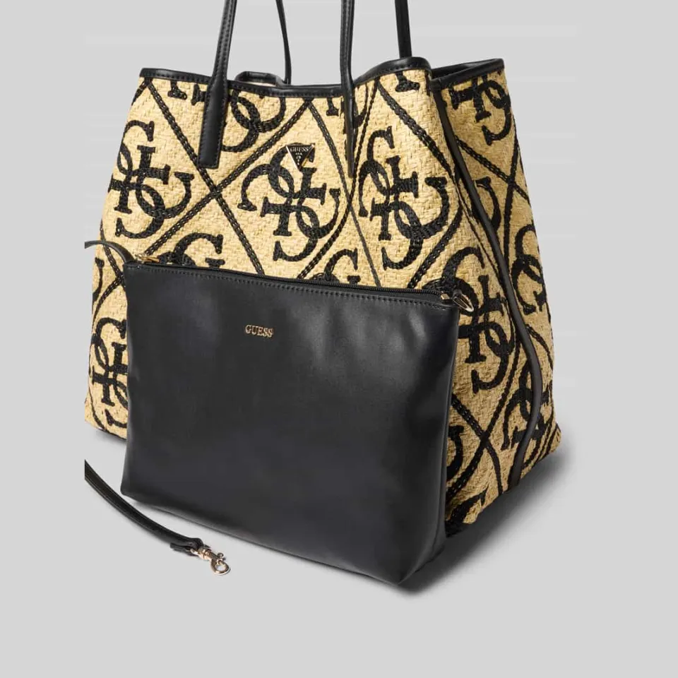 Guess Kirsten 2-in-1 shopper zwart beige, foto 5