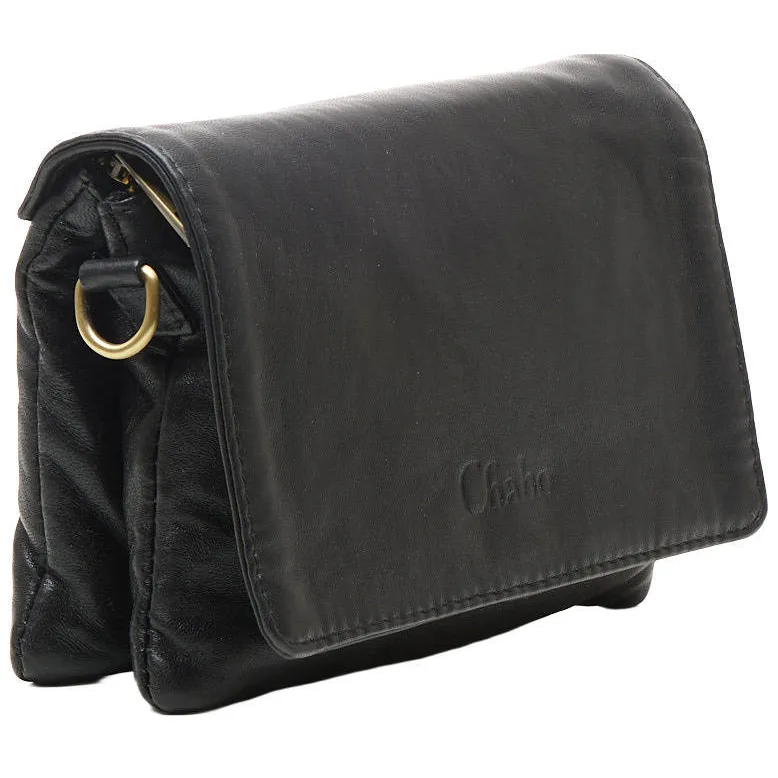 Chabo Bags Borneo Style overslag crossbody tas zwart, foto 2