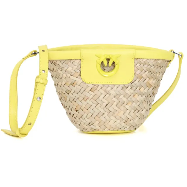 Pinko Schoudertas Beige/Geel Beige/Yellow